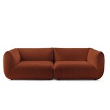 Bobochic Paris Narančasta samt sofa 260 cm Lecomte - | shoptok.hr