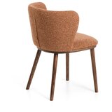 Kave Home Oblazinjen jedilni stol v barvi terakote Ciselia – | Shoptok.si