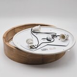 LAMKUR Plafonsko svetlo za kupatilo OAK 3xE27/15W/230V hrast prečnik 37 cm IP54 | Eponuda.com