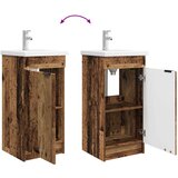  Kupaonski umivaonik s sudoperom Staro drvo 42 x 40 x 84,5 cm | shoptok.hr