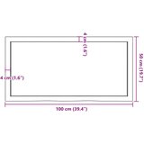  Kopalniški pult 100x50x6 cm neobdelan trden les | Shoptok.si
