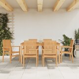  Složive vrtne stolice 6 kom 56,5x57,5x91 cm od masivne tikovine | shoptok.hr