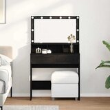  Toaletni stol Crni hrast 80 x 41 x 134,5 cm Konstruirano drvo | shoptok.hr