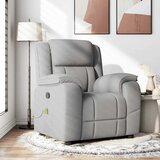 vidaXL masažni naslanjač sivo blago | Shoptok.si