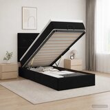  Krevet od pjene s madracem i LED-om Crna 80 x 200 cm Baršun | shoptok.hr