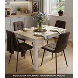 KARA stolica - tamnosmeđi baršun / noge od oraha x 4 | shoptok.hr