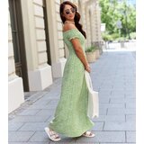 UR/CEO Light green maxi dress with small flowers Mallori | shoptok.hr