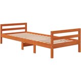  Okvir kreveta voštano smeđi 90 x 190 cm od masivne borovine | shoptok.hr