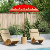  Balineški Parasol Crvena 180-190 cm Pamuk solidno drvo | shoptok.hr
