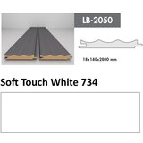 AGT profil Zidni MDF LB-2050 Soft Touch White (734) 2800x140x18mm ( 026-053 ) Cene