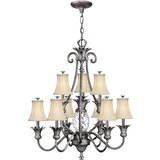 Elstead Lighting Elstead Plantation Lestenec z 10 lučmi, več krakov, poliran, starinski nikelj, E14, (22099696) | Shoptok.si