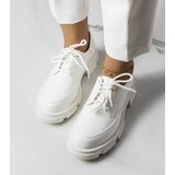 Gemre White lace-up shoes on a chunky sole Kay | ePonuda.com