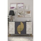 Hanah home konzolni sto Afra KM120, 120x75x29.6 cm, Antracit-zlatne boje | ePonuda.com