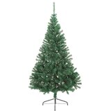  Umjetno predsvijetljeno božićno drvce Zelena 180 cm PVC | Eponuda.com