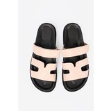 Shelvt Beige flip-flops with Velcro strap | shoptok.hr