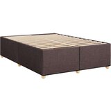  Krevet s oprugama i madracem tamnosmeđi 140 x 190 cm od tkanine | shoptok.hr