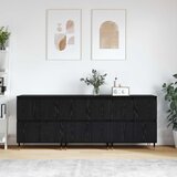 Ormarić za pohranu 3 pcs Crni hrast 60 x 35 x 70 cm | shoptok.hr