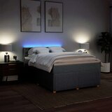  Krevet box spring s madracem svjetlosivi 140x200 cm od tkanine | shoptok.hr