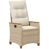 Ležeči vrtni stol z blazino Bež in smetanova 64 x 57,5 x 112 cm, (5000285765) | Shoptok.si