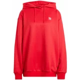Adidas Sweater majica 'Trefoil' crvena / bijela