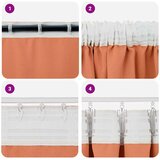  Zavjese za blackout s prstenovima 2 pcs Terakota 245 x 140 cm | Eponuda.com