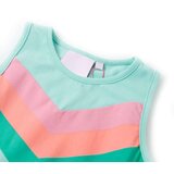  Dječja haljina s vezicom svijetla boja mente 140 | shoptok.hr