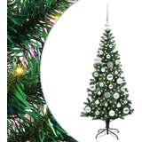  Umjetno predsvijetljeno božićno drvce Zelena 120 cm PVC i metal | shoptok.hr