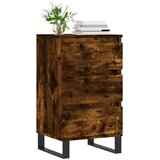 Komoda boja dimljenog hrasta 40 x 35 x 70 cm konstruirano drvo | shoptok.hr