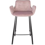 Zuiver Svetlo rožnati žametni barski stoli v kompletu 2 ks 91,5 cm Brit – | Shoptok.si