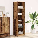 vidaXL Garderobna omara starinski les 50x50x200 cm inženirski les | Shoptok.si