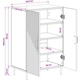  Ormar za cipele HAARLEM 59,5 x 39,5 x 89,5 cm Konstruirano drvo | shoptok.hr