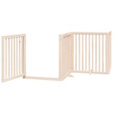 vidaXL Vrata za pse s vratašcima 12 panela sklopiva 960 cm drvo topole | shoptok.hr