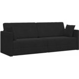  Podni kauč na razvlačenje Crna 213 x 70 x 77 cm Baršun | Eponuda.com