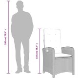  9-dijelni vrtni blagovaonski set s jastucima crni od poliratana | shoptok.hr