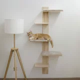 Kerbl Praskalnik za mačke Timber Wall 150 cm naravna and taupe