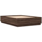  Okvir za krevet s LED svjetlima boja hrasta 150 x 200 cm drveni | shoptok.hr