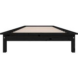  Posteljni okvir črn 90x190 cm trdna borovina, (20684807) | Shoptok.si