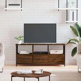 TV ormarić boja smeđeg hrasta 102x33x45 cm od drva i željeza Cijene