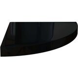 vidaXL plutajuće kutne police 4 kom sjajne crne 35 x 35 x 3,8 cm MDF | shoptok.hr