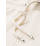 Ombre Men's sweatpants with piping and ribbing on the legs - cream | ePonuda.com