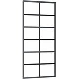  Klizna vrata s priborom 90 x 205 cm od ESG stakla i aluminija | shoptok.hr