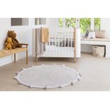 Lorena Canals Okrogla preproga iz bombaža Bubbyl - Light grey - White | Shoptok.si