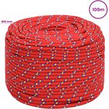  Višenamjensko pomoćno uže 10 mm 100 m Crvena PP | shoptok.hr