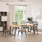 vidaXL noge za jedilno mizo u-oblika 2 kosa antracit 100x(72-73) cm | Shoptok.si