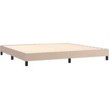  Krevet box spring s madracem cappuccino 200x200cm umjetna koža | shoptok.hr