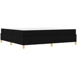  Krevetna konstrukcija Crna 200 x 200 cm tkanina | shoptok.hr