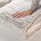 Douceur d intérieur Bež odeja iz mikropliša 180x220 cm Lynx – | Shoptok.si