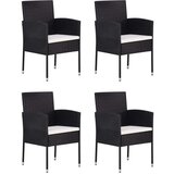  5-dijelni vrtni blagovaonski set crni | shoptok.hr