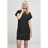 Urban Classics Ladies Cut On Sleeve Printed Tee Dress Black/black | shoptok.hr