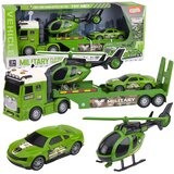 Vojni set kamion Kamion za vuču Automobil Helikopter Svjetla Zvuk | shoptok.hr